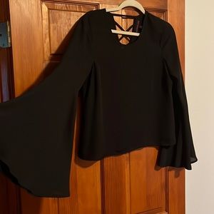 Material girl bell sleeved blouse